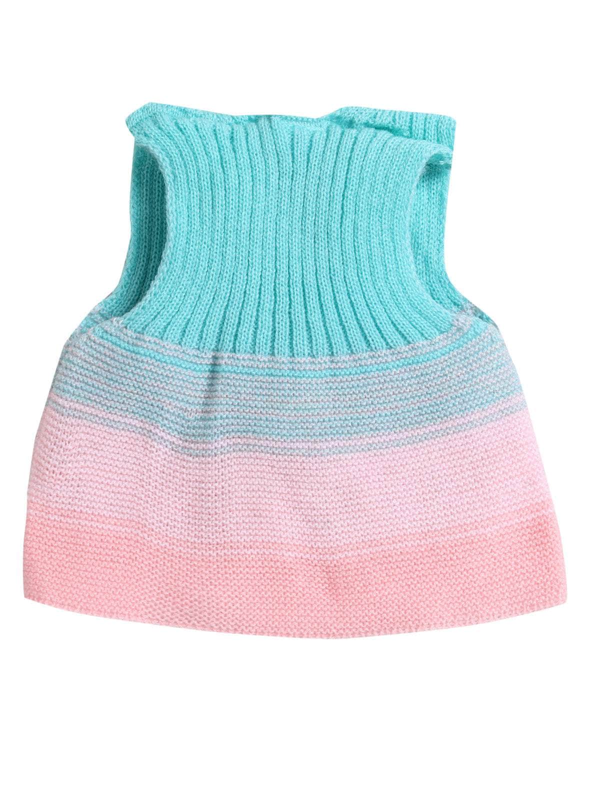 Little Angels Little Angels Baby Wool Heart Neck Color-Block Cinderella Sweater For Baby Girls Sleeveless/vests Sugar Swirl Winter Vest 0-3M / Baby Wool / Green