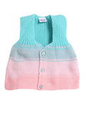 Little Angels Little Angels Baby Wool Heart Neck Color-Block Cinderella Sweater For Baby Girls Sleeveless/vests Sugar Swirl Winter Vest 0-3M / Baby Wool / Green