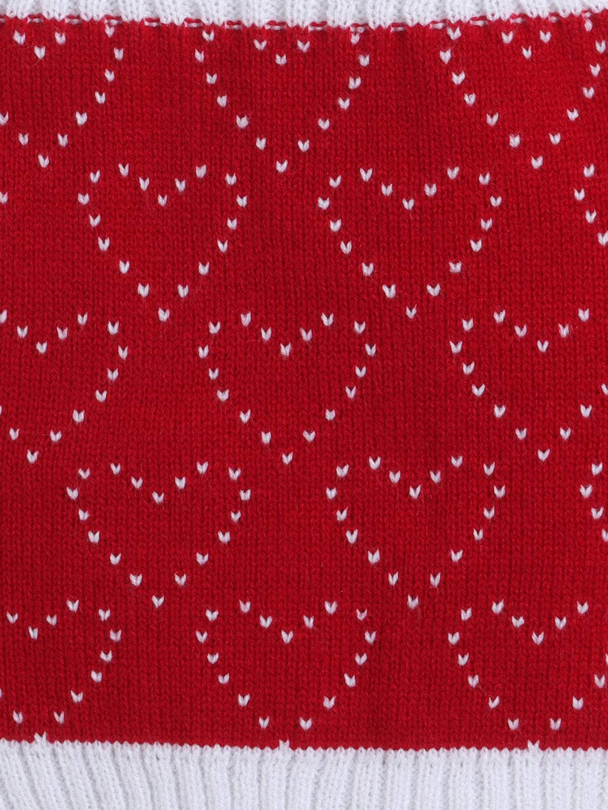Little Angels Little Angels Baby Wool Square Neck Heart Sleeveless Pullover For Baby Boys and Girls Sleeveless/vests Tiny Lovebug Knit Vest