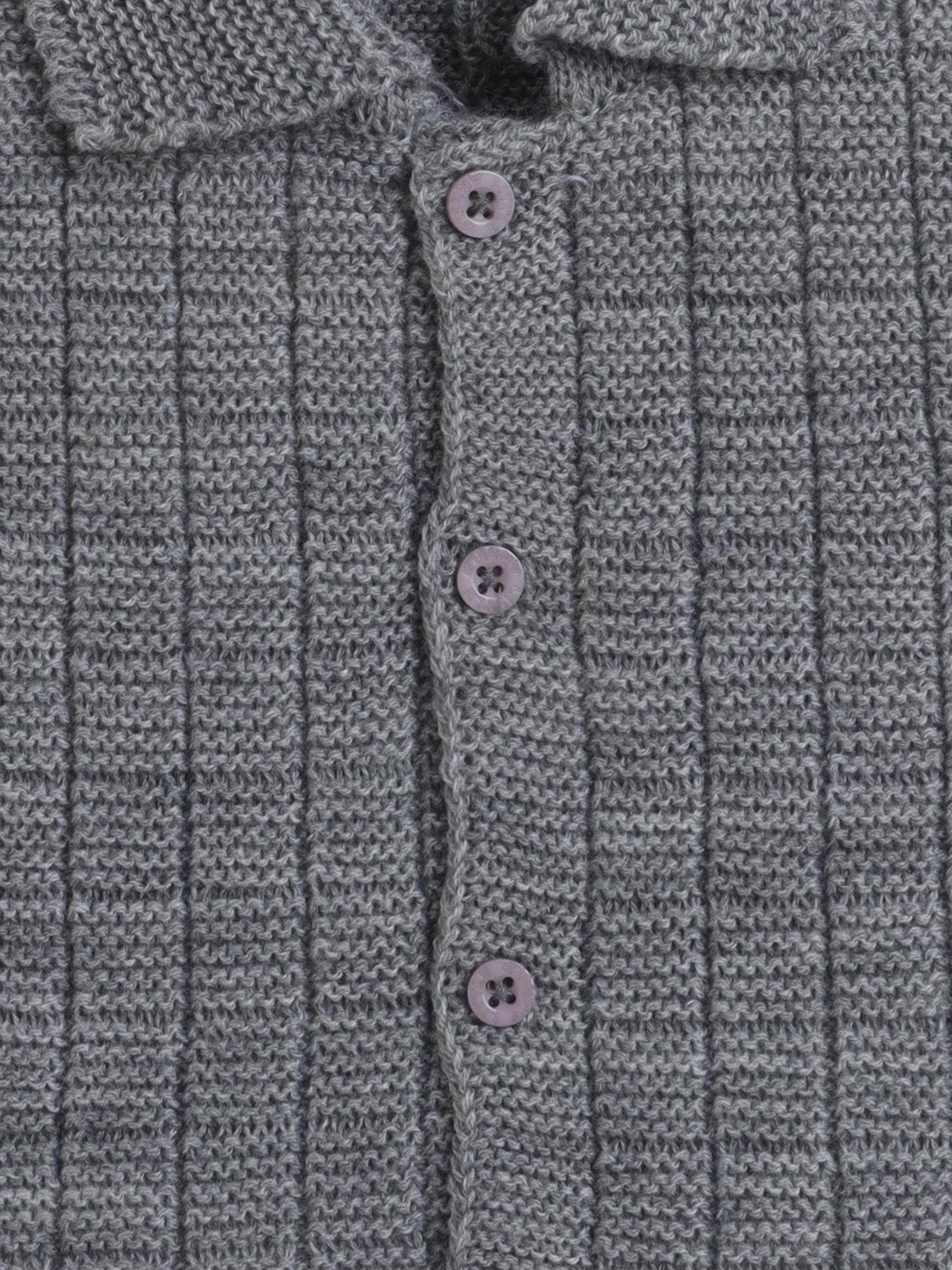 Little Angels Little Angels Baby Wool Collared Neck Checkered Sleeveless Cardigan For Baby Boys and Girls Sleeveless/vests Warm Whiskers Button-Up Vest