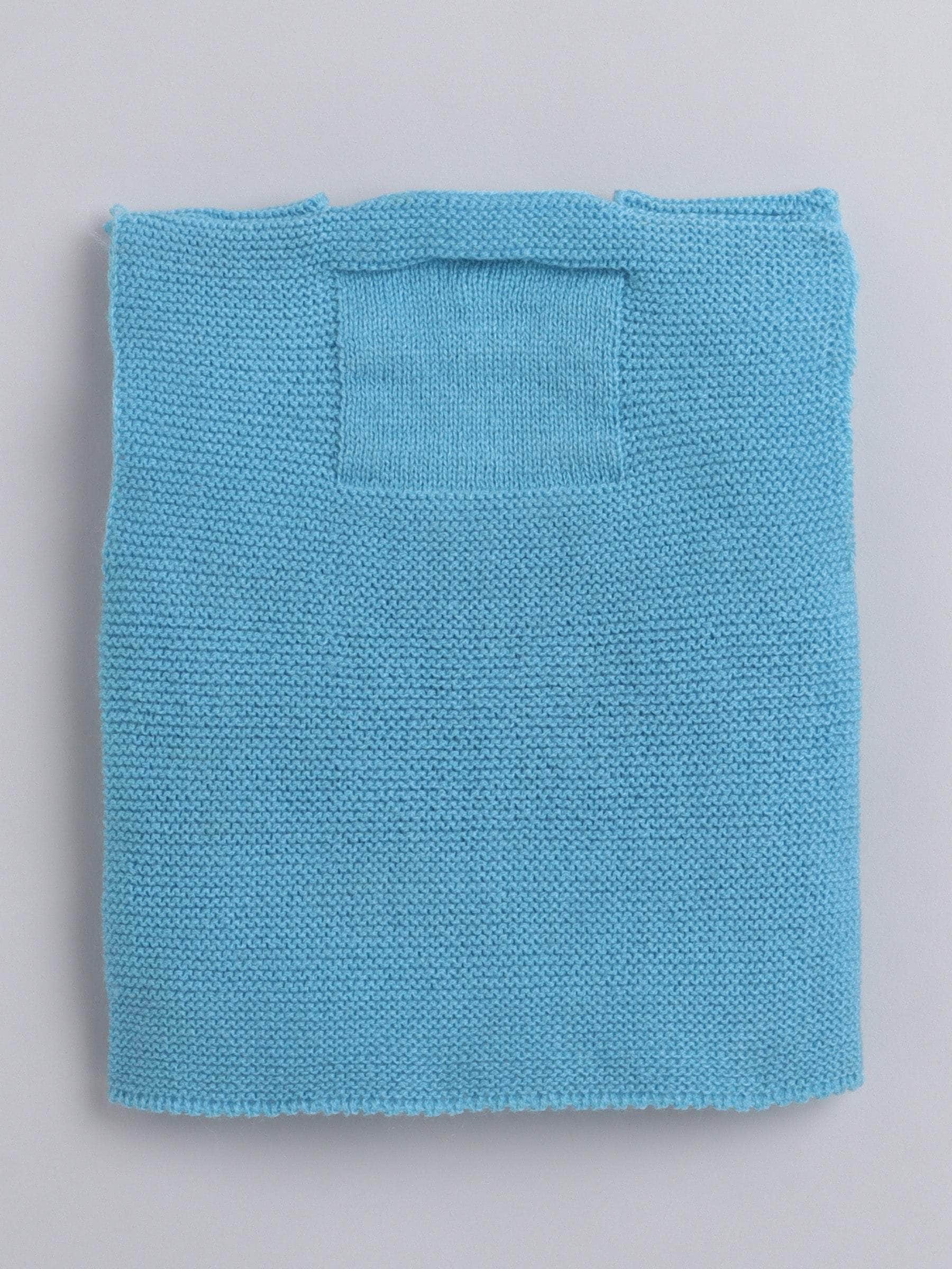 Little Angels Little Angels Baby Wool Square Neck Lace Rib Sleeveless Cardigan For Baby Boys Sleeveless/vests Warm Whispers Buttoned Baby Vest