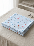 Little Angels Little Angels Muslin Cotton Printed Swaddle Swaddles Premium Organic Muslin Baby Swaddle – Ultra-Soft, Breathable & Multi-Purpose Free Size / Blue / Muslin