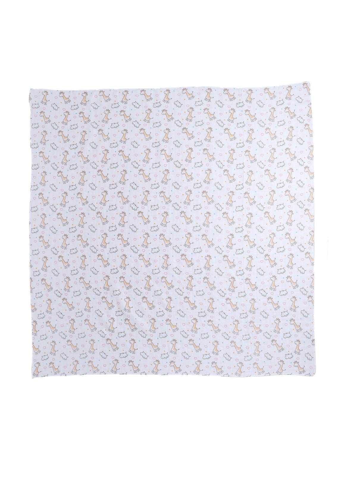 Little Angels Little Angels Muslin Cotton Pack of 3 Printed Swaddle Swaddles Wiggle & Wrap Muslin Swaddle One Size / Muslin / Assorted