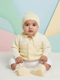 Little Angels Baby Knitted Sweater Set with Booties & Cap | Soft Winter Wear for Newborns Sweater Sets Baby Knitted Sweater Set with Socks & Cap – Soft Winter Essentials (Cream) 3-6M / cream / Baby Wool