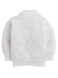 Little Angels Little Angels V-Neck Full Sleeves Striped Orange Cardigan, Pants, Cap & Socks Sweater Sets Candy Stripes Snuggle Set