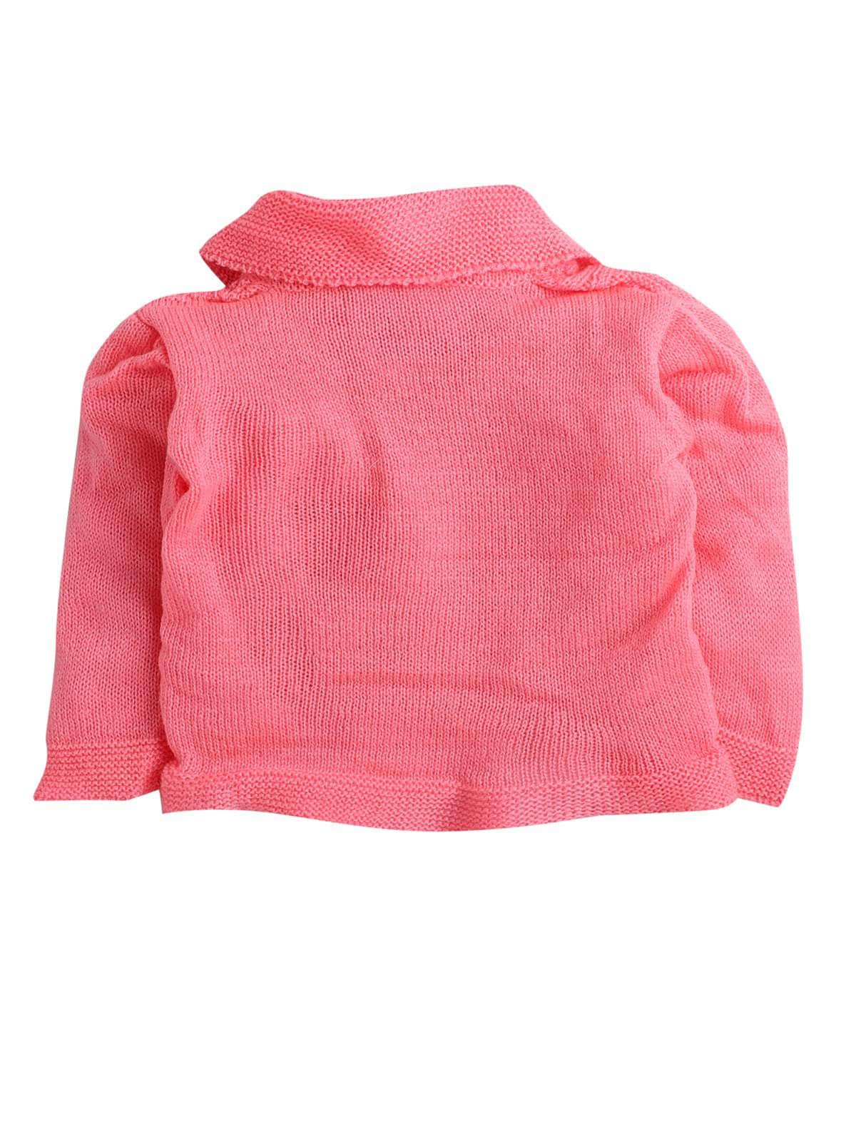 Little Angels Little Angels V-Neck Full Sleeves Full Sleeves Basketweave Cardigan, Tie-Knot Cap and Socks Sweater Sets Classic Ivory Baby Knitwear Ensemble