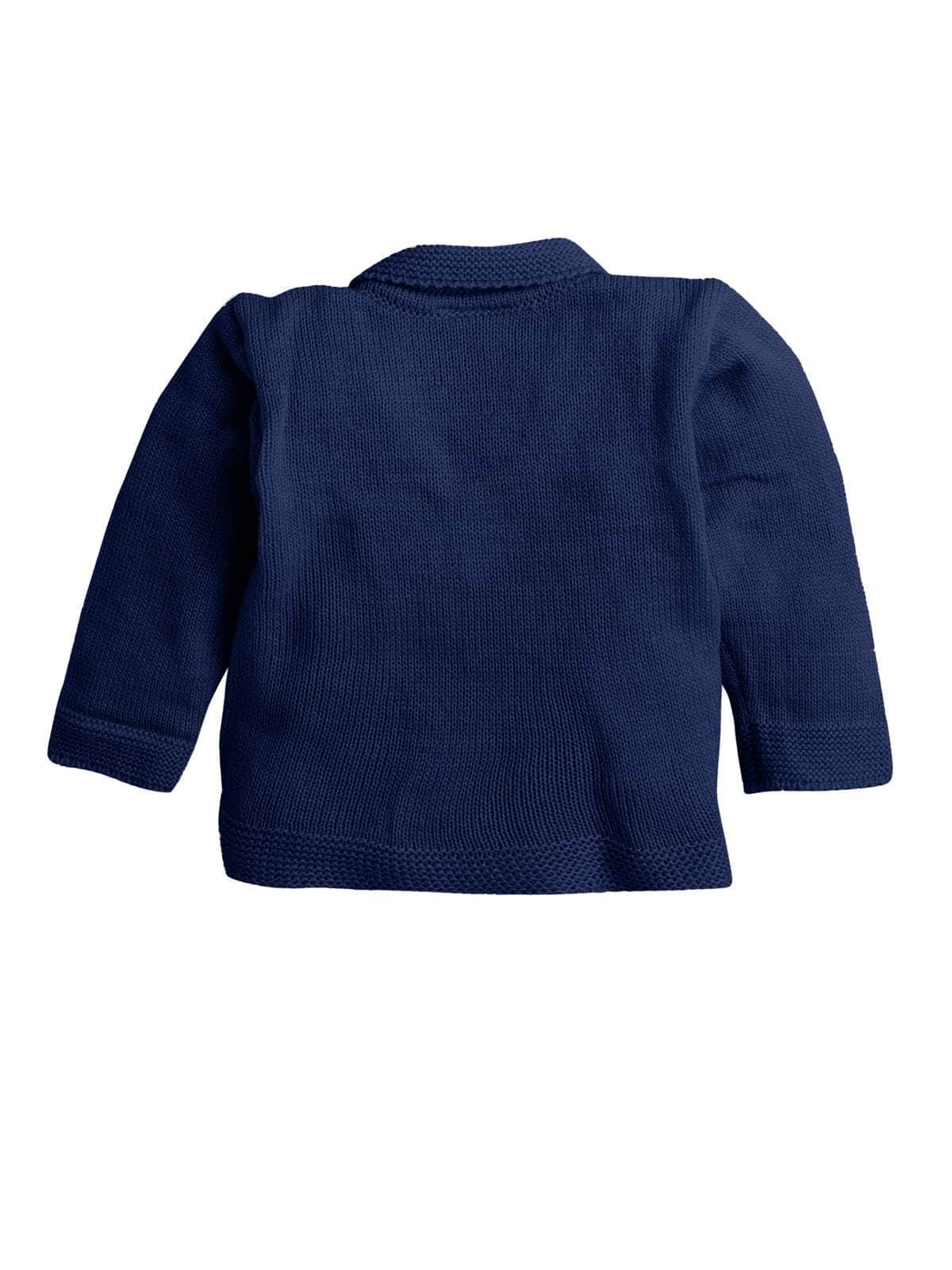 Little Angels Little Angels V-Neck Full Sleeves Full Sleeves Basketweave Cardigan, Tie-Knot Cap and Socks Sweater Sets Classic Ivory Baby Knitwear Ensemble