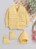 Little Angels Cozy Sunshine Baby Sweater Set Sweater Sets Cozy Sunshine Baby Sweater Set 0-3 M / Yellow / Baby Wool