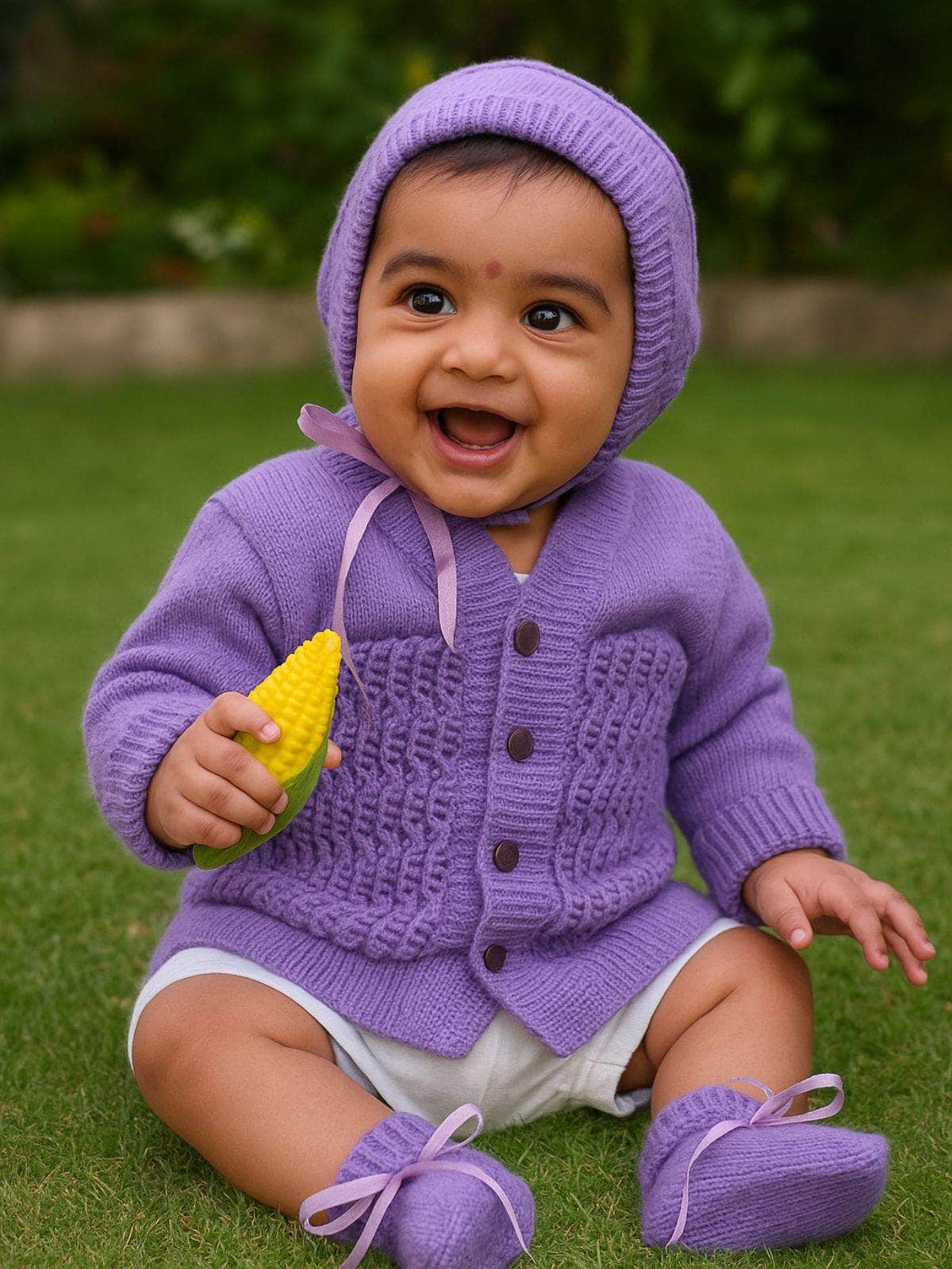 Little Angels Daisy Bloom Baby Knit Set Sweater Sets Daisy Bloom Baby Knit Set