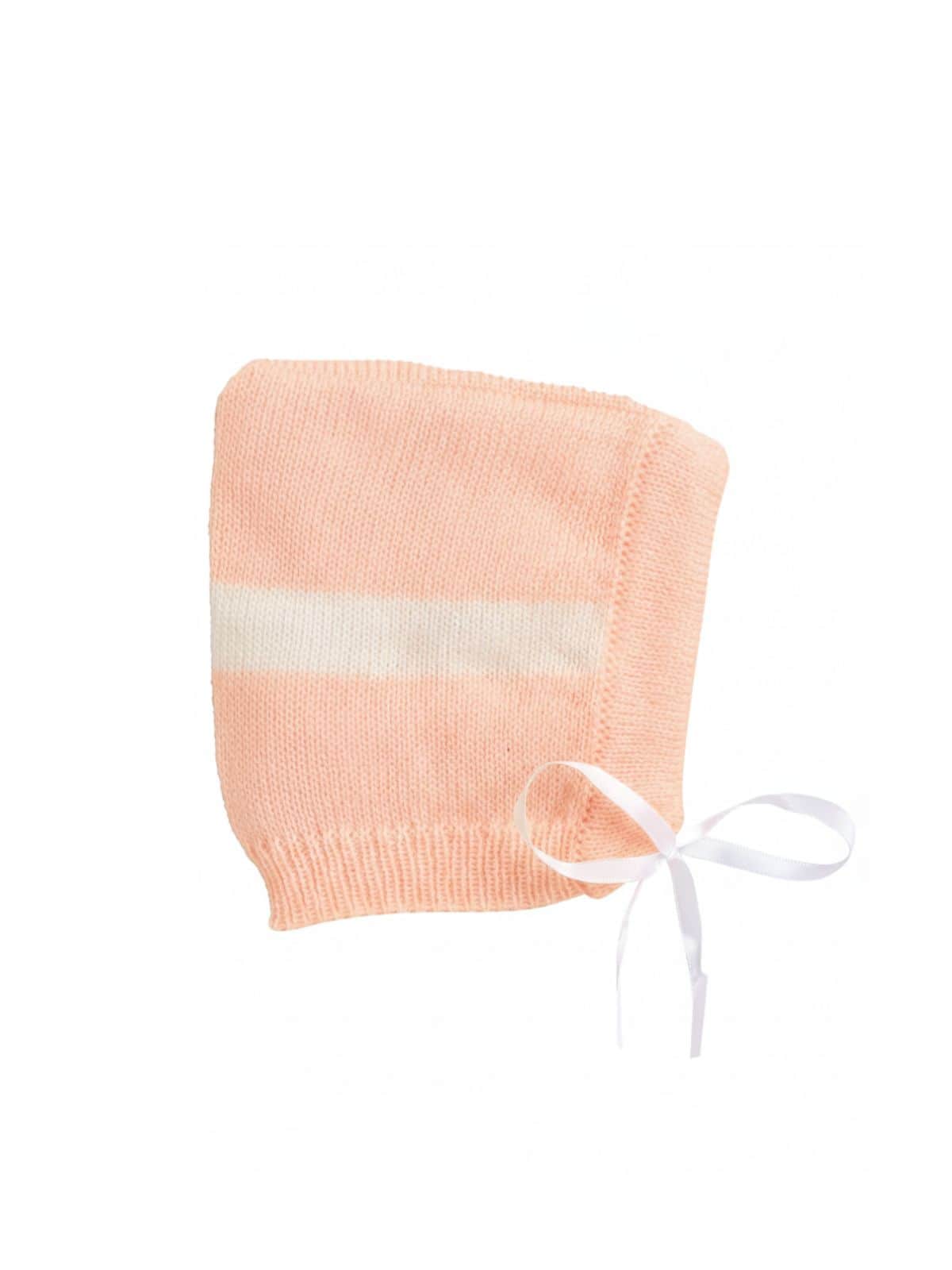 Little Angels Little Angels Sweater Set Baby Wool Full Sleeves V-Neck Striped in a Pearl Pattern Pink 3-Piece Set Sweater Sets Delicate Pearl-Knit Baby Set