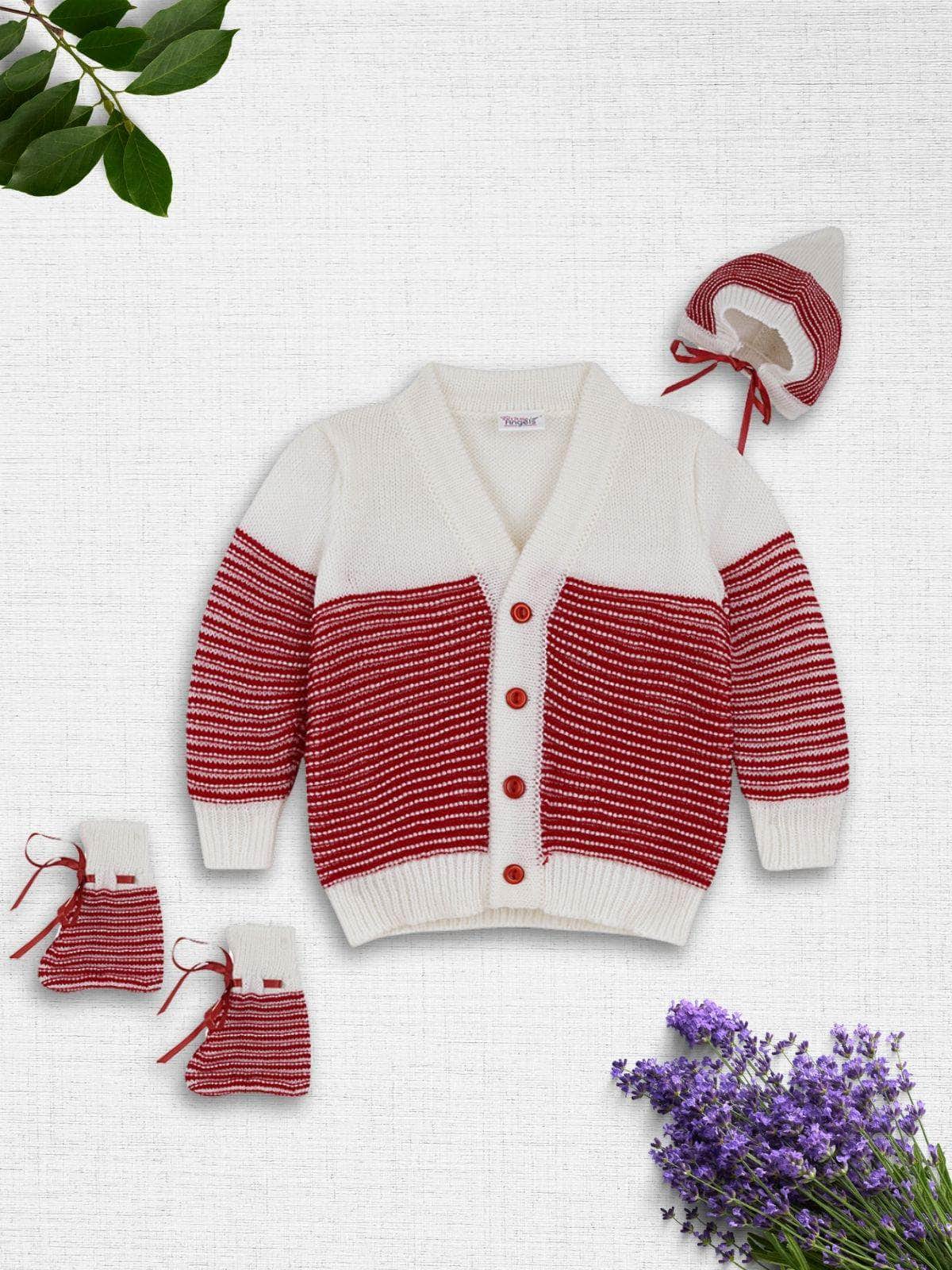 Little Angels Little Snow Explorer Winter Set Sweater Sets Little Snow Explorer Winter Set 0-3 M / Red