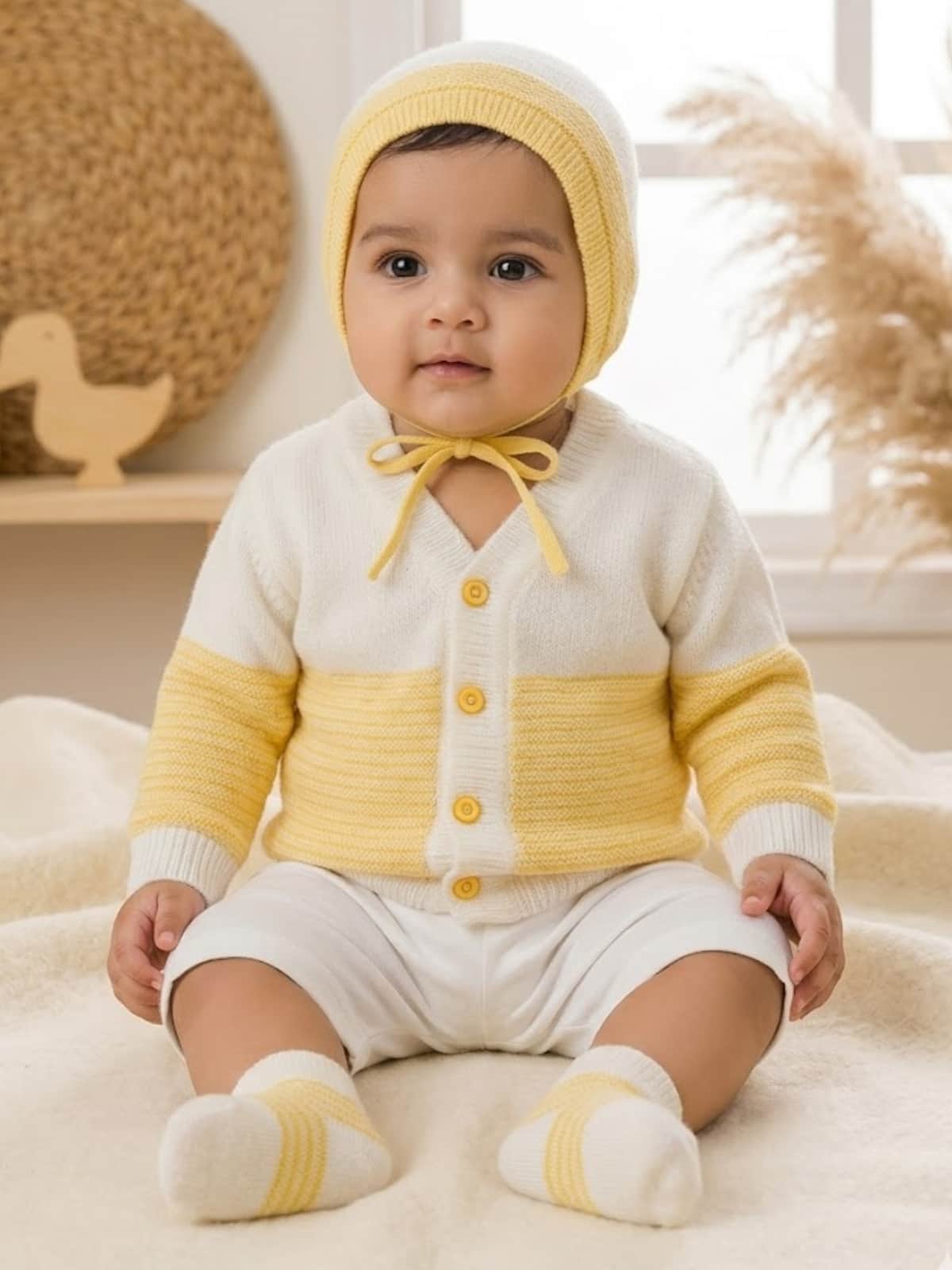 Little Angels Little Snow Explorer Winter Set Sweater Sets Little Snow Explorer Winter Set 0-3 M / Yellow