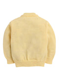 Little Angels Little Angels V-Neck Full Sleeves Color-Block Yellow & Green Cardigan, Pants, Cap & Socks Sweater Sets Mellow Hues Cozy Baby Set
