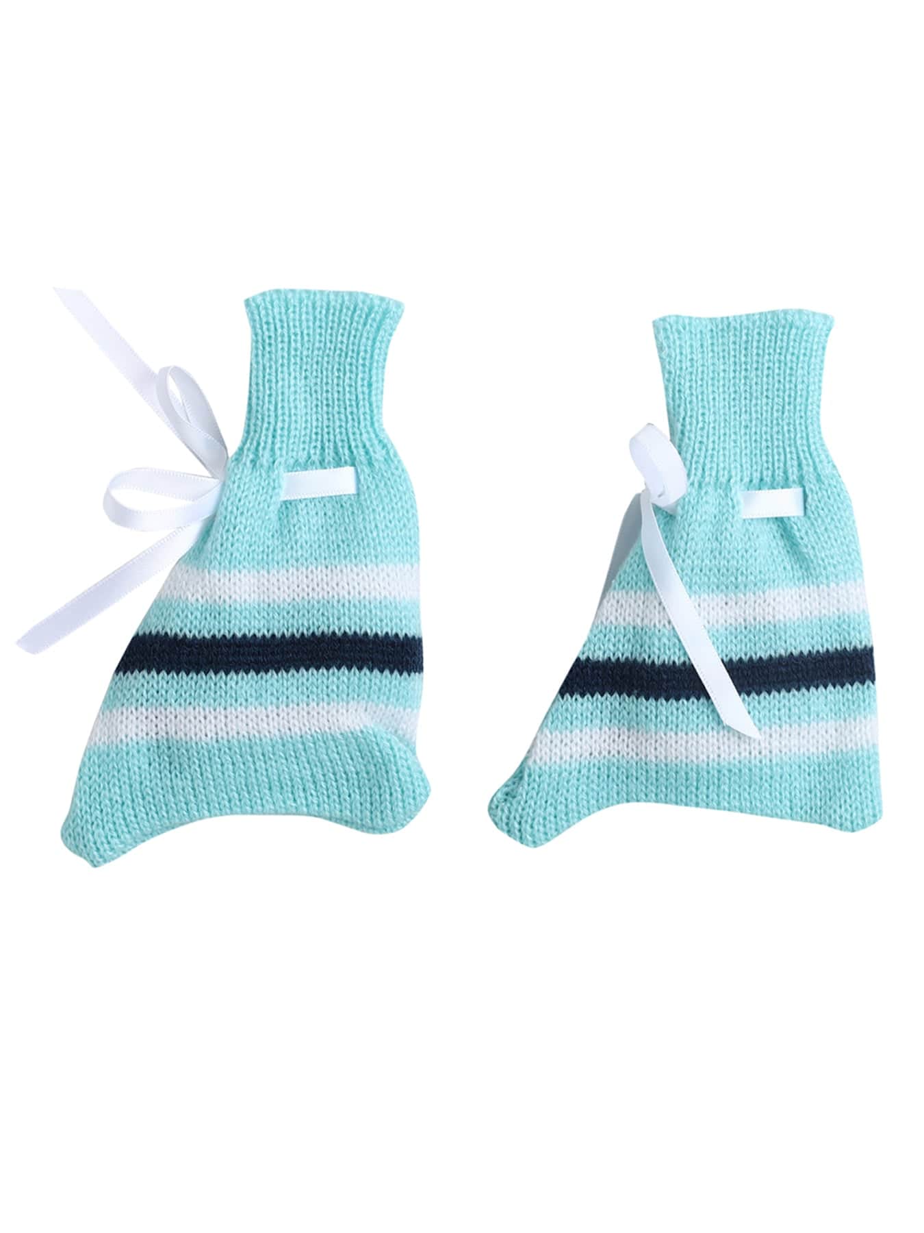Little Angels Little Angels V-Neck Full Sleeves Full Sleeves Star Cardigan, Tie-Knot Cap and Socks Sweater Sets Mini Explorer Winter Outfit