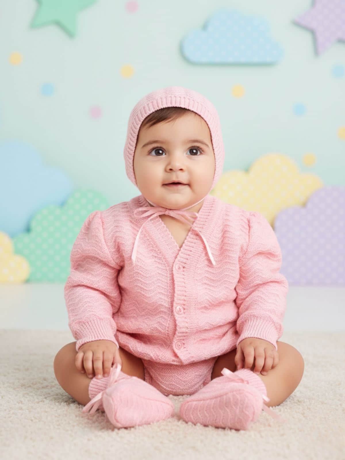 Little Angels Ocean Whisper Baby outifit Sweater Sets Ocean Whisper Baby outifit