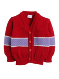 Little Angels Little Angels V-Neck Full Sleeves Full Sleeves Bubble Knitted  Cardigan, Tie-Knot Cap and Socks Sweater Sets Playful Punch Winter Baby Set