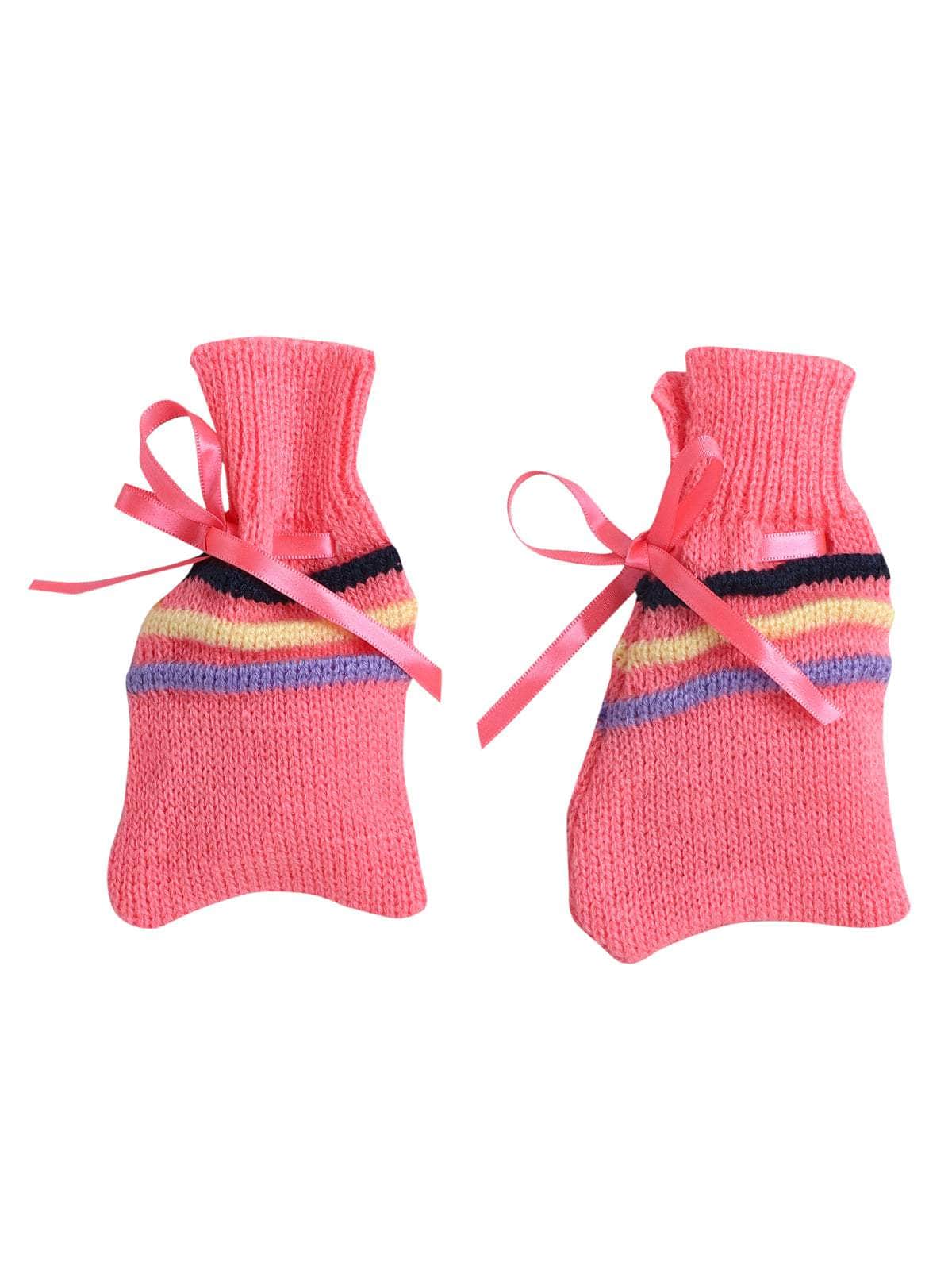 Little Angels Little Angels Sweater Set Baby Wool Full Sleeves V-Neck Bumper Striped Blue 3-Piece Set Sweater Sets Rainbow Snug Bumper Baby Outfit