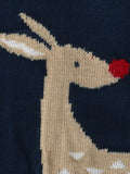 Little Angels Little Angels Sweater Set Baby Wool Full Sleeves V-Neck Fair Isle Knitted Red 3-Piece Set Sweater Sets Reindeer Knit Sweater for Babies & Toddlers