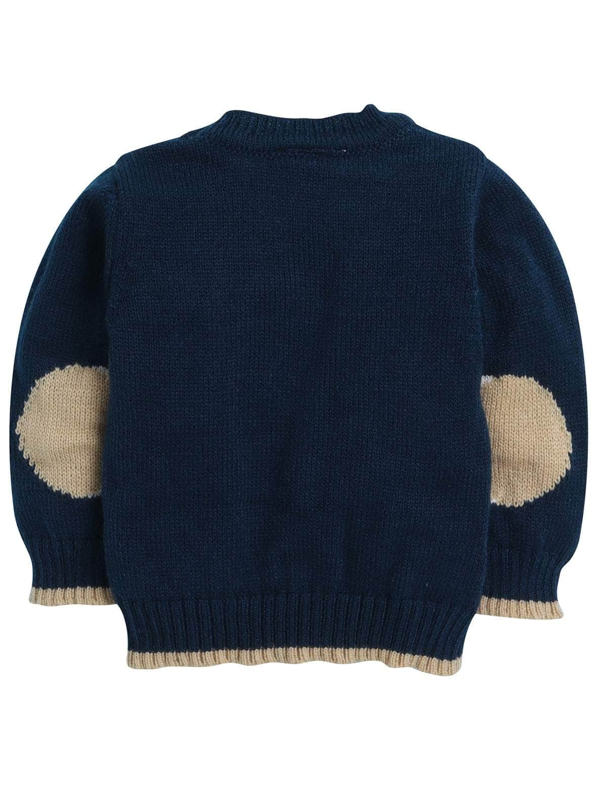 Little Angels Little Angels Sweater Set Baby Wool Full Sleeves V-Neck Fair Isle Knitted Red 3-Piece Set Sweater Sets Reindeer Knit Sweater for Babies & Toddlers