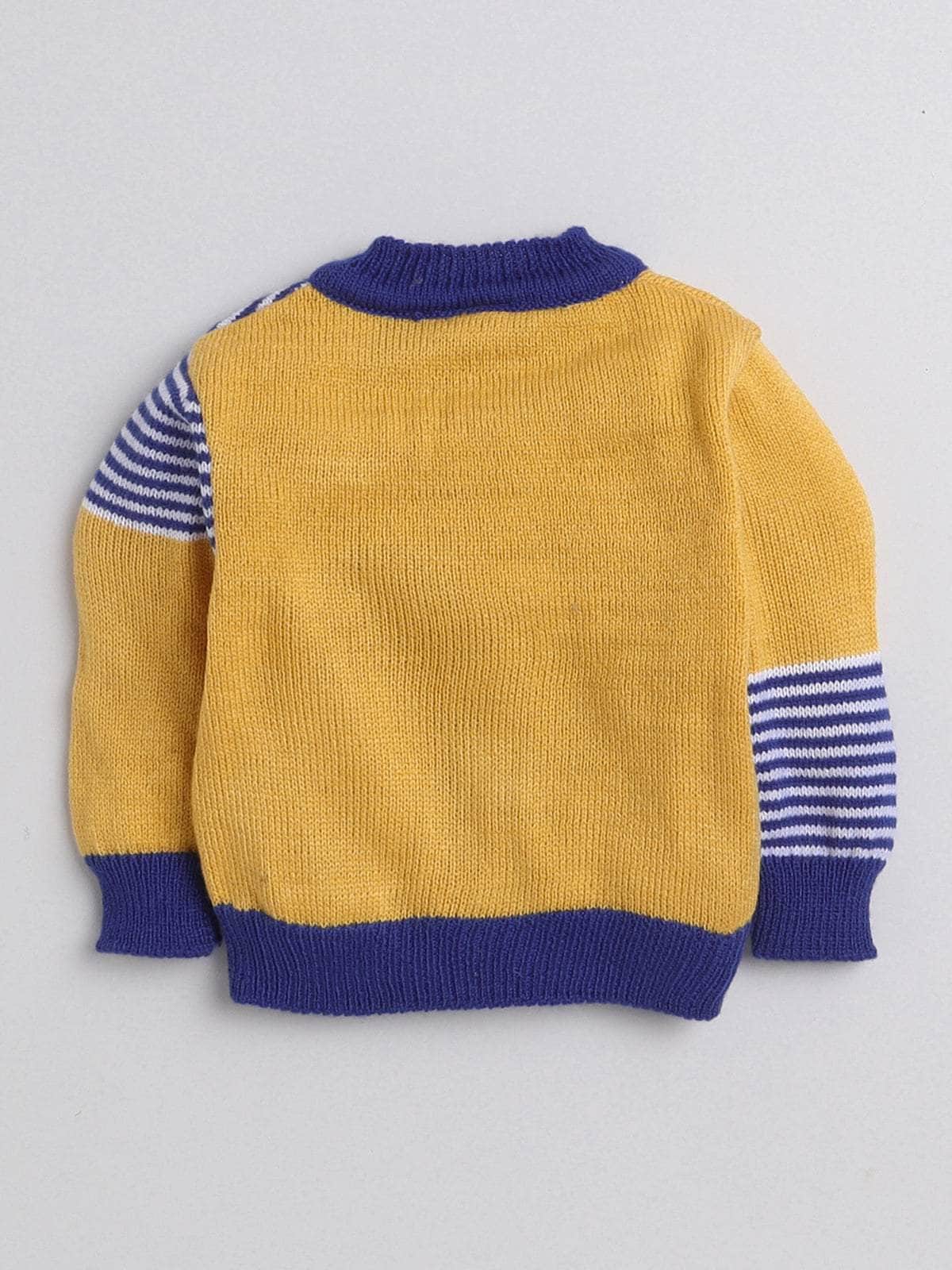 Little Angels Little Angels V-Neck Full Sleeves Striped Green & Neon Pink Cardigan, Pants, Cap & Socks Sweater Sets Stripe & Shine Knit Combo set