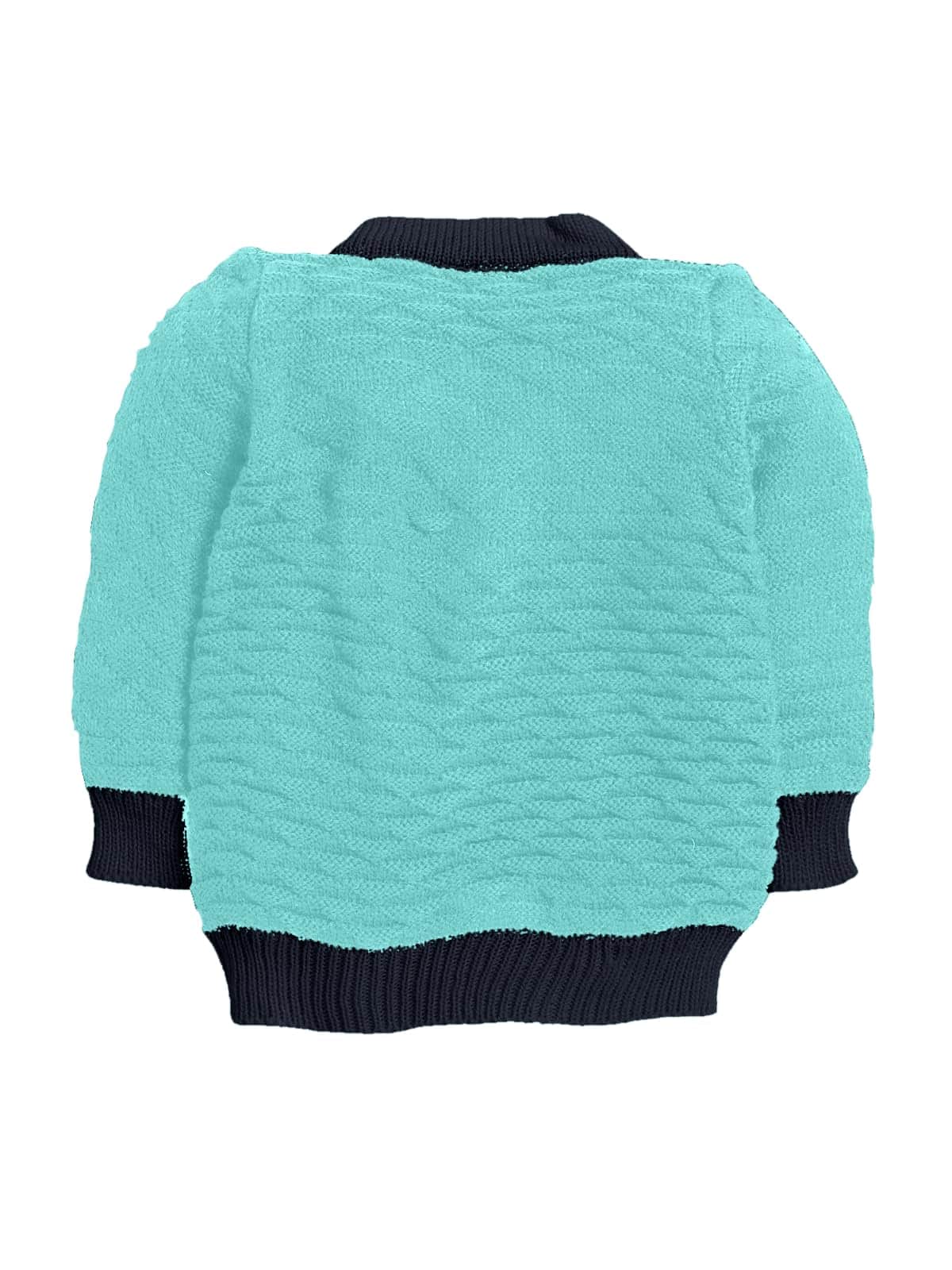 Little Angels Little Angels V-Neck Full Sleeves Color-Block with Cable Knit Grey & Navy Cardigan, Pants, Cap & Socks Sweater Sets The Neo-Classic Knitted Sweater Set 0-3 M / Green & Navy / Soft Wool
