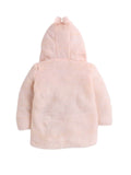 Little Angels Little Angels Sweater Set Baby Wool Full Sleeves V-Neck Striped in a Pearl Pattern Pink 3-Piece Set Sweater Sets Timeless Baby Knit Set 6-12M / Peach / Baby Wool
