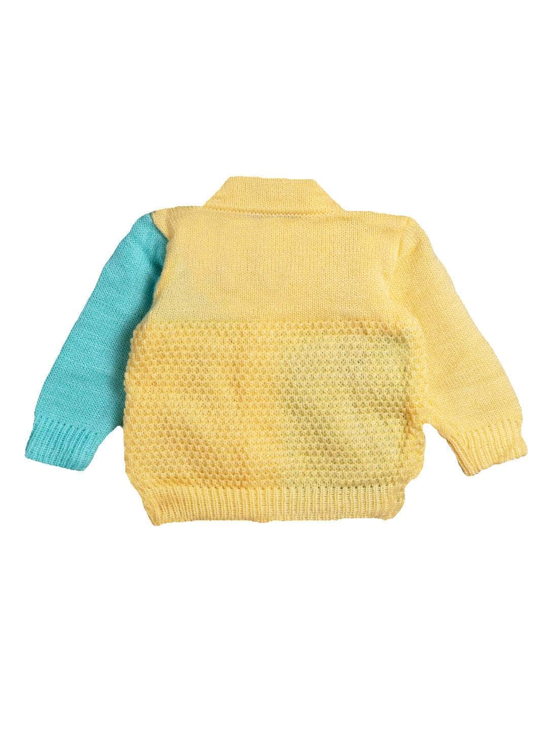 Little Angels Little Angels Sweater Set Baby Wool Full Sleeves V-Neck Color-Block Navy & Red 3-Piece Set Sweater Sets Tiny Spark Soft Knit Set