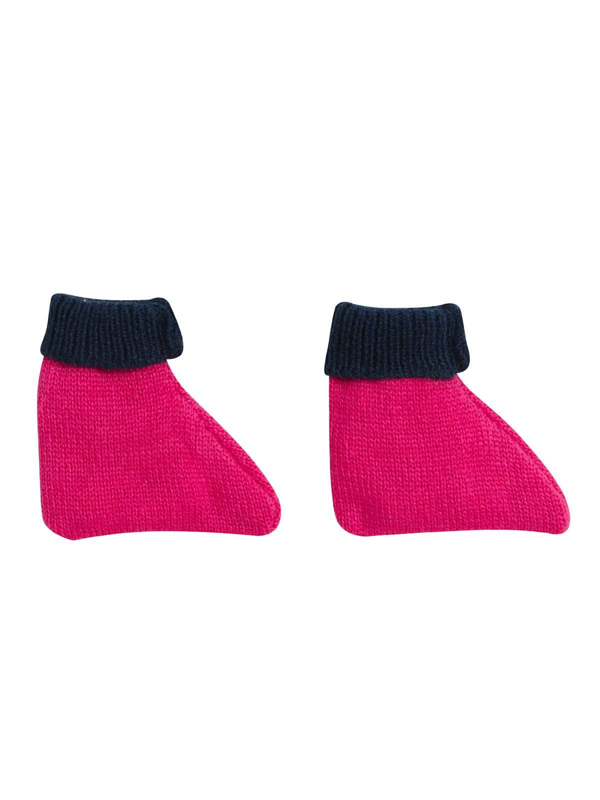 Little Angels Little Angels V-Neck Full Sleeves Color-Block Dark Blue Cardigan, Pants, Cap & Socks Sweater Sets Warm Hugs Colorblock Set