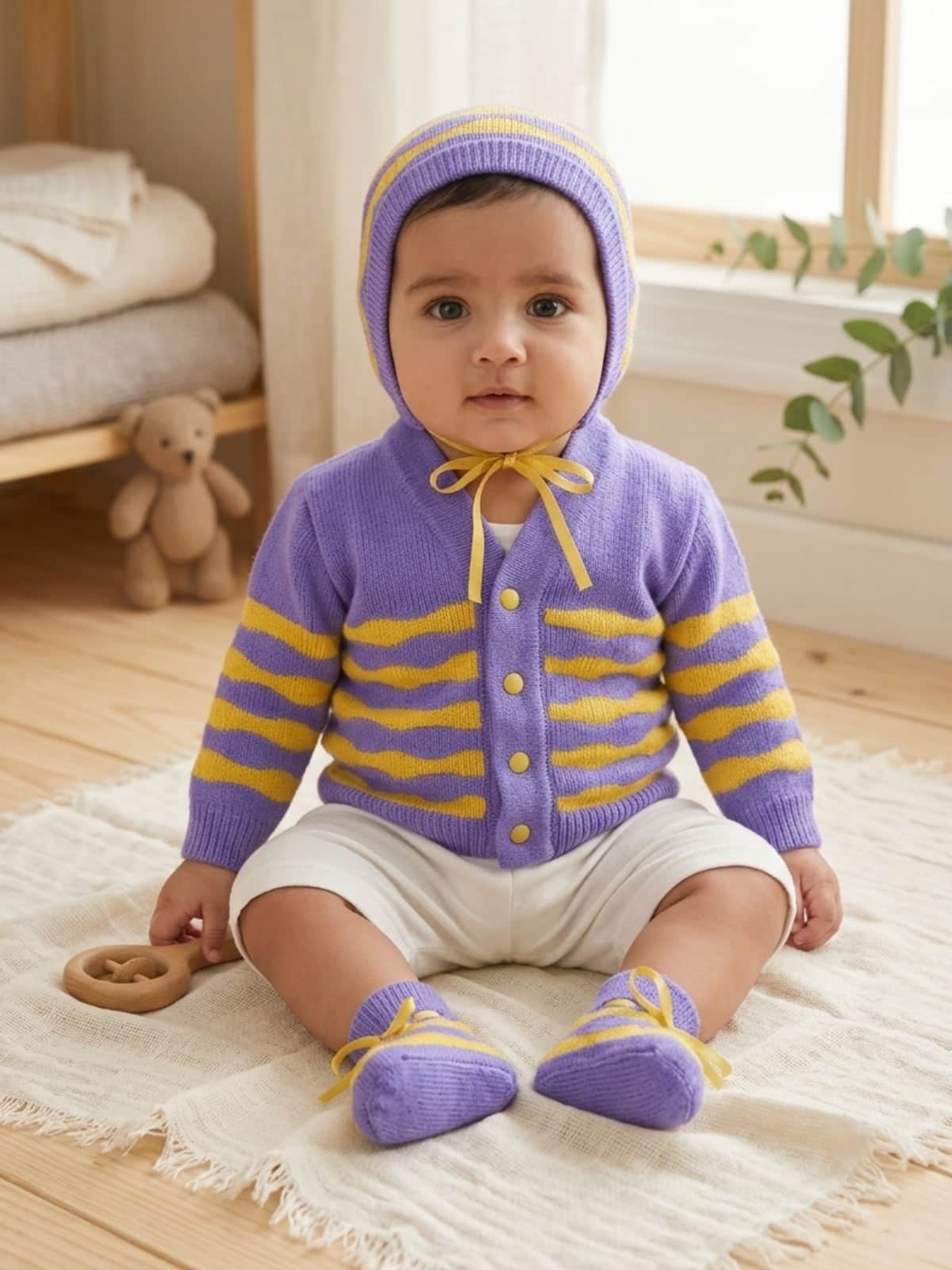 Little Angels Waves of Warmth Knit Set  Sweater Sets Waves of Warmth Knit Set 