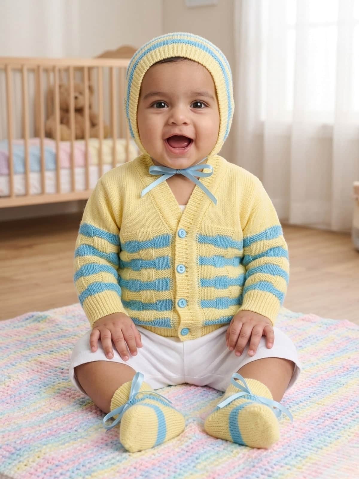 Little Angels Waves of Warmth Knit Set  Sweater Sets Waves of Warmth Knit Set 