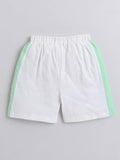 Little Angels Little Angels 2 Pcs T-shirts & Shorts Cotton Round Neck Half Sleeves Color-Block Shirt & Shorts For Baby Girls T-shirts & Shorts Chill & Thrill Summer Co-ord Set