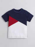 Little Angels Little Angels 2 Pcs T-shirts & Shorts Cotton Round Neck Half Sleeves Color-Block Shirt & Shorts For Baby Girls T-shirts & Shorts Chill & Thrill Summer Co-ord Set