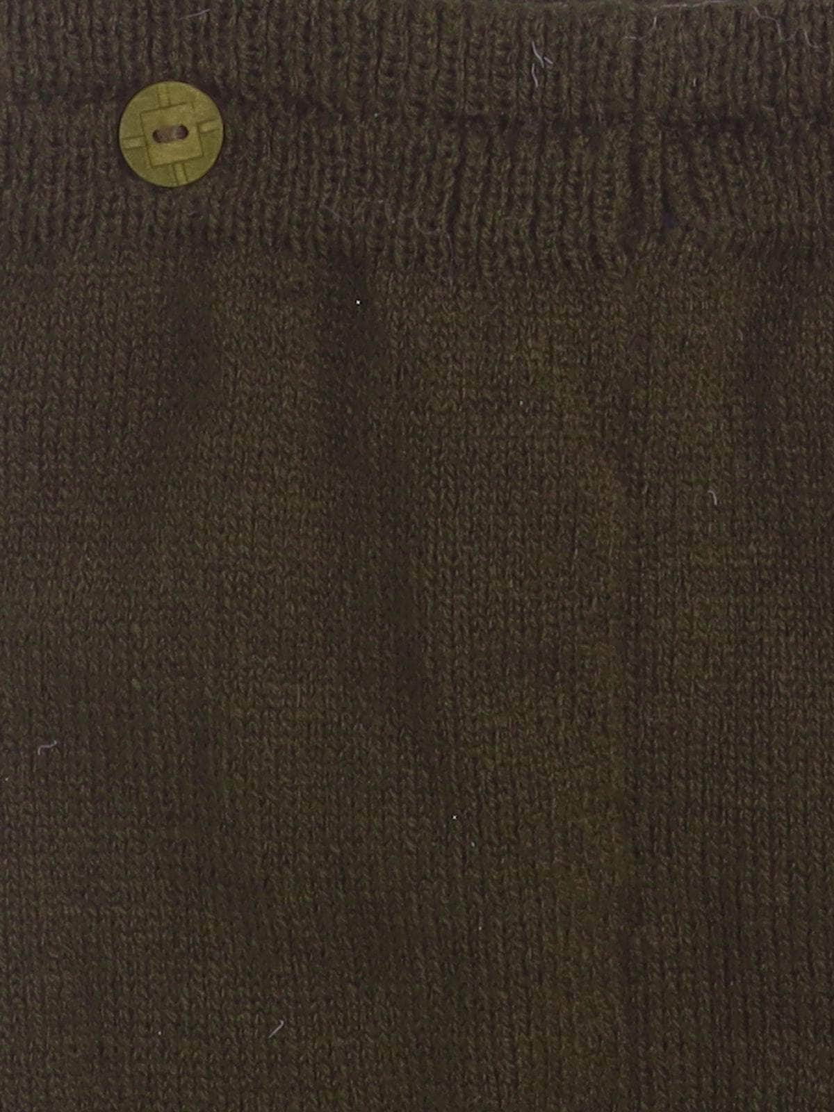 Little Angels Little Angels Baby Dungri - 1 Pcs Woollen Solid for Baby Boys - Brown Twirls, Tots & Cozy Knits